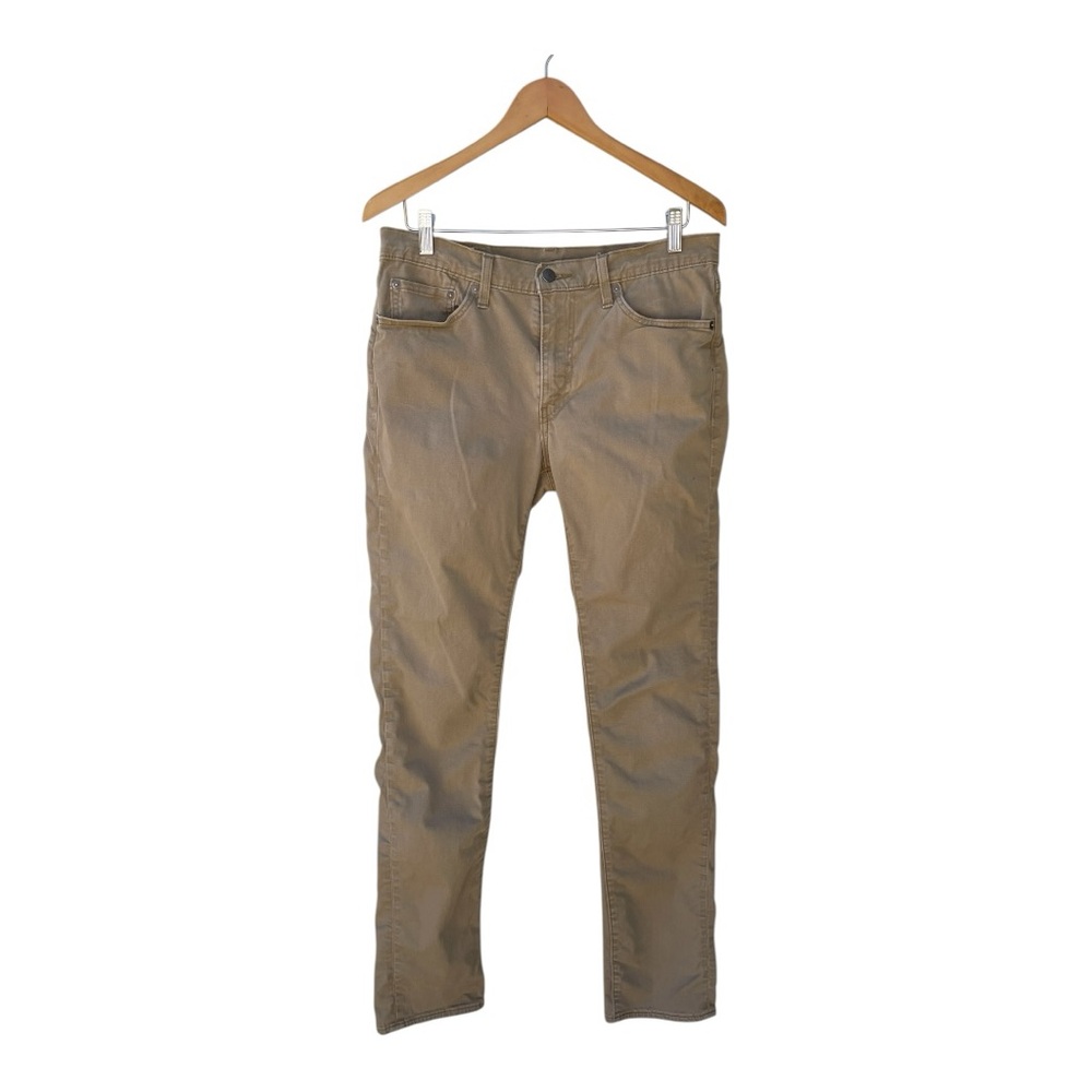 Levis Jeans Men's 511 Button Fly Straight Leg Khaki Denim 33x34